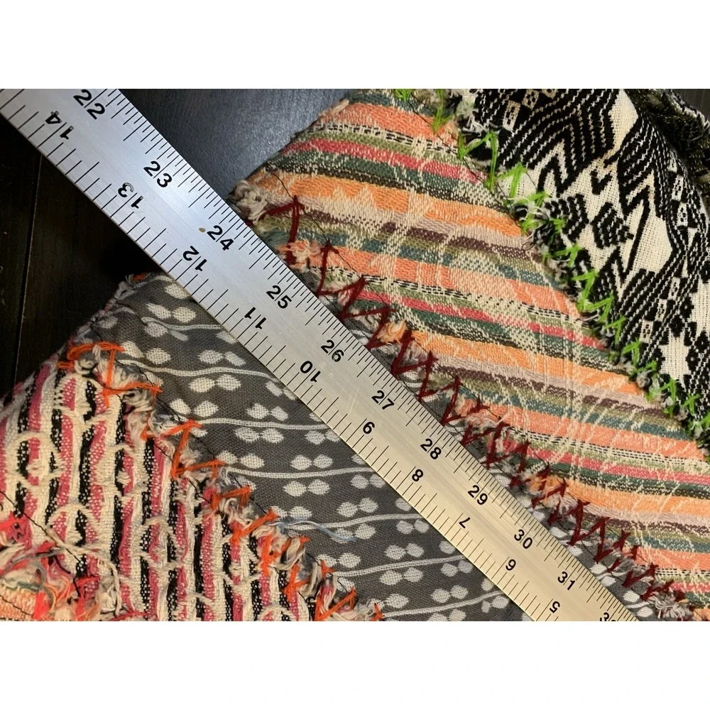 Your Journey‎ Demdaco Colorful Patchwork Weekender Boho Carpet Bag Pockets